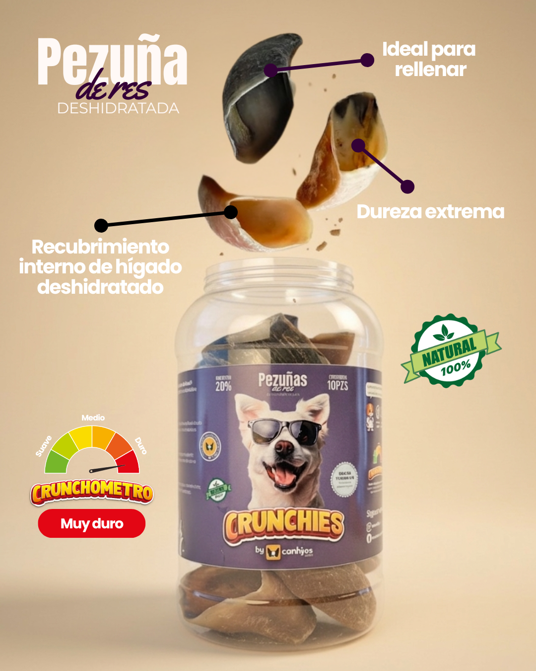 Pezuña de res con hígado