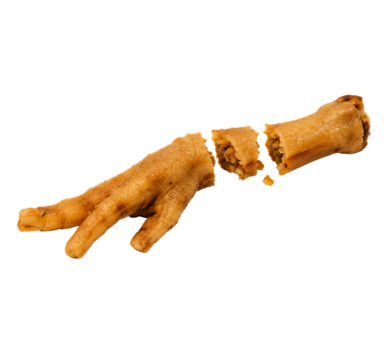 Patitas de pollo deshidratadas