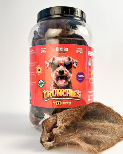 Orejas de res con pelo